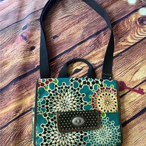 Fossil Multicolor Patterned Crossbody Bag